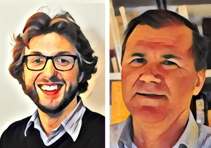 Davide Pesenti & Martin Hoegger © Cath.ch / Réformés.ch