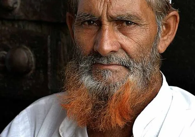 Un homme avec la barbe teinte au henné ©Wikimedia Commons/Steve Evans Citizen of the World/CC-BY-2.0