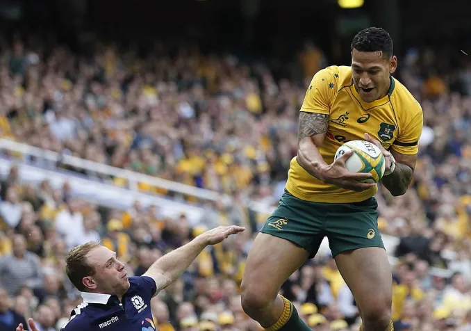 Israel Folau, joueur de rugby australien © Wikimedia Commons - CC BY 2.0 (www.davidmolloyphotography.com)