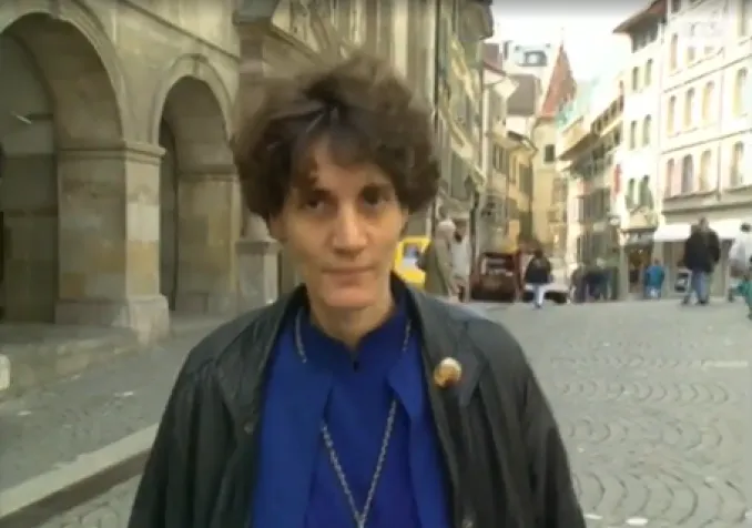 Mère Sofia, appelée aussi la Petite Mère des zonards. ©DR / Emission RTS Tel Quel, 1992