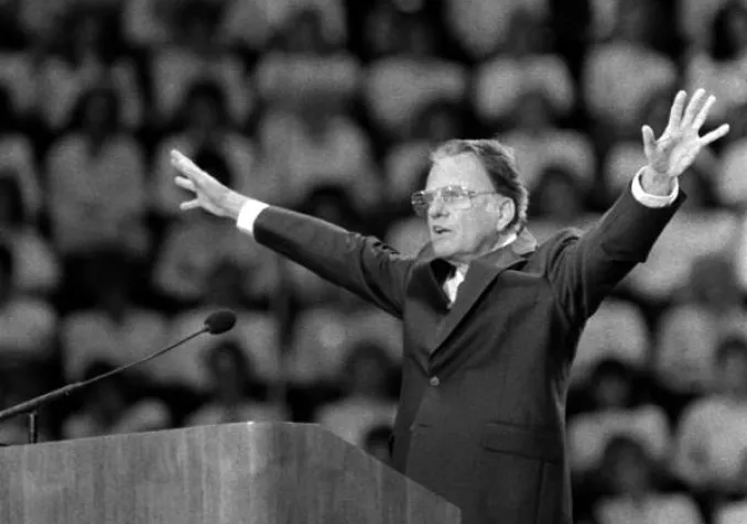 Billy Graham en 1986 ©Foley, Mark T., 1943-, Public domain, Wikimedia Commons