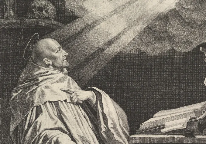 Saint Bernard de Clairvaux, print, Jean Morin, after Philippe de Champaigne (MET, 45.41.44) Licence Creative Commons CC0 1.0