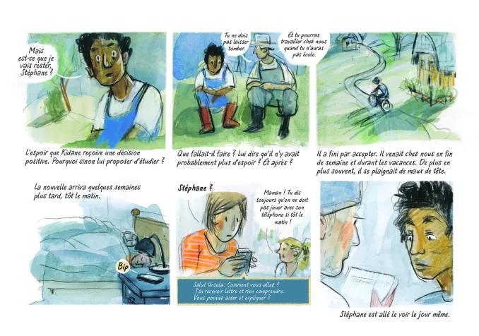 La bédé Invisible raconte l’histoire d’un jeune migrant débouté à Berne. © Barbara Yelin / Ursula Yelin 2020