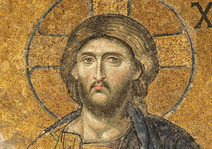 Mosaïque du Christ pantocrator, basilique Sainte-Sophie à Istanbul © istock.com / anilakduygu