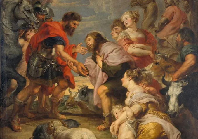 Rubens, La Réconciliation de Jacob et d'Essai Rubens, La Réconciliation de Jacob et d'Essai