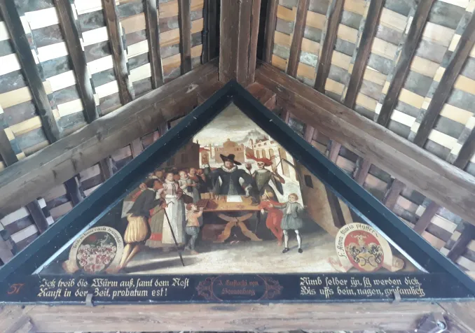 Spreuerbrücke, Lucerne, 1408 La danse des morts, photo AdR 2020
