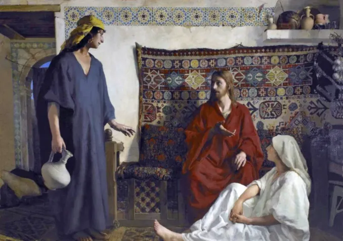 Jésus chez Marthe et Marie - Paul Alexandre Alfred Leroy, 1882