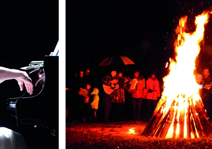 Concert, feu de l'Avent, agape Fête de l'Avent à Crêt-Bérard