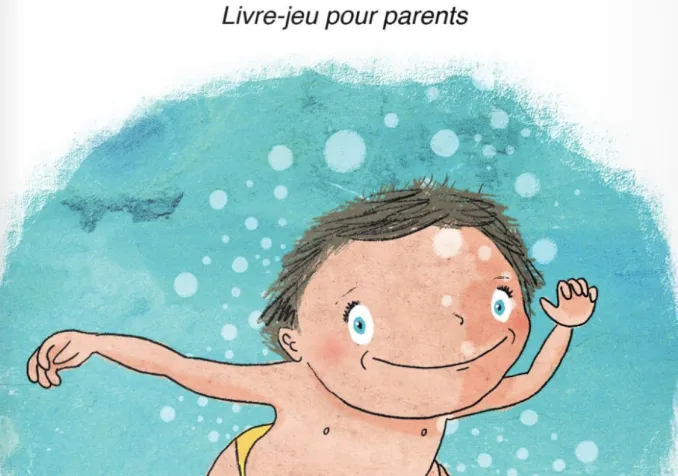Couverture du nouveau livre-jeux pour parents: baptême, plongez dans l'aventure! © DR