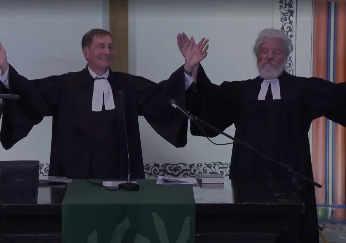 Pasteurs Olivier Schopfer et Otto Schäfer (©Médias-pro/RTSreligion)