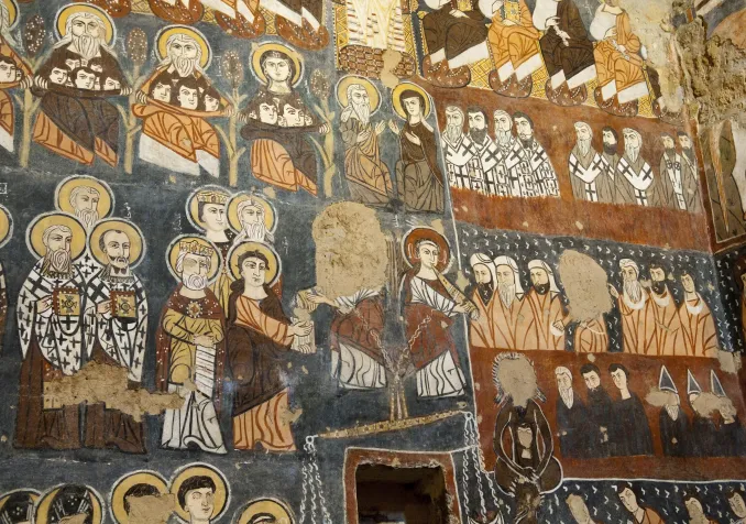 fresque du monastère de Deir Mar Musa en Syrie © Istock / J.Carillet