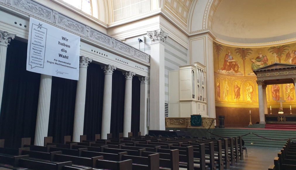 A l'intérieur d'une église de Potsdam. A l'intérieur d'une église de Potsdam. / ©Matthias Wirz/RTSreligion