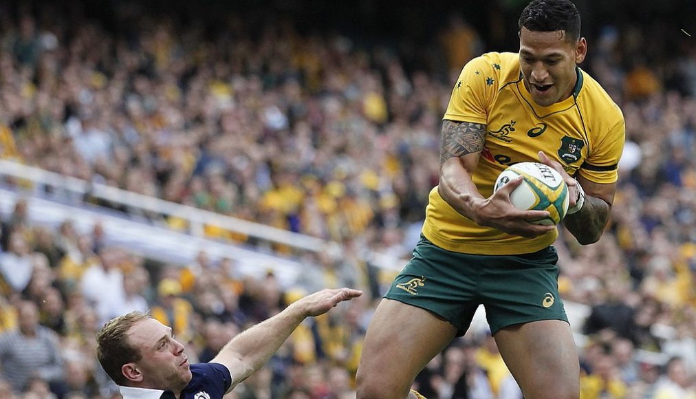 Le joueur de rugby australien Israel Folau Le joueur de rugby australien Israel Folau / ©Wikimedia Commons/David Molloy Photography/CC BY 2.0