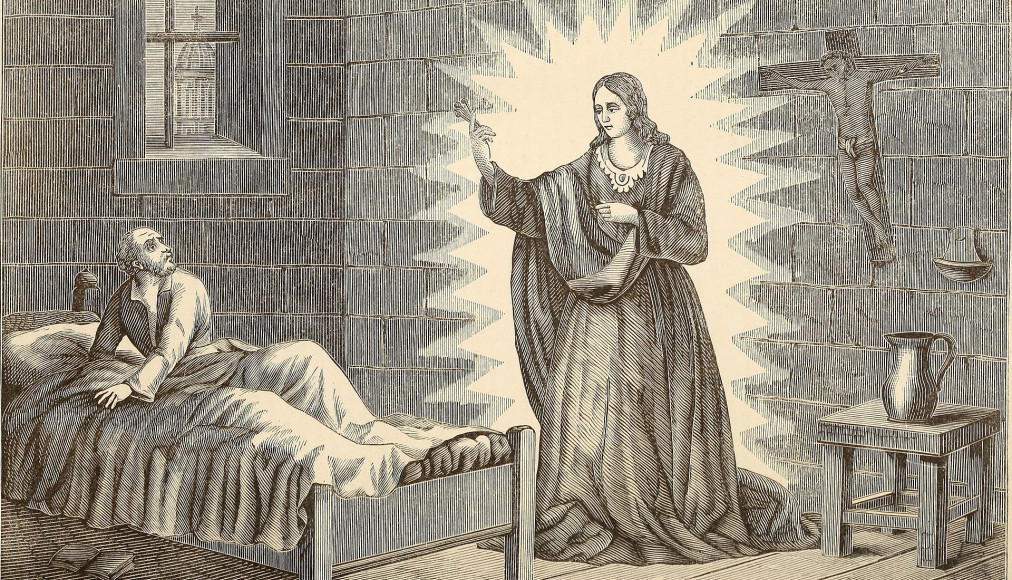 La pseudo apparition de la Vierge à un Dominicain de Berne en 1507. La pseudo apparition de la Vierge à un Dominicain de Berne en 1507. / ©Domaine public