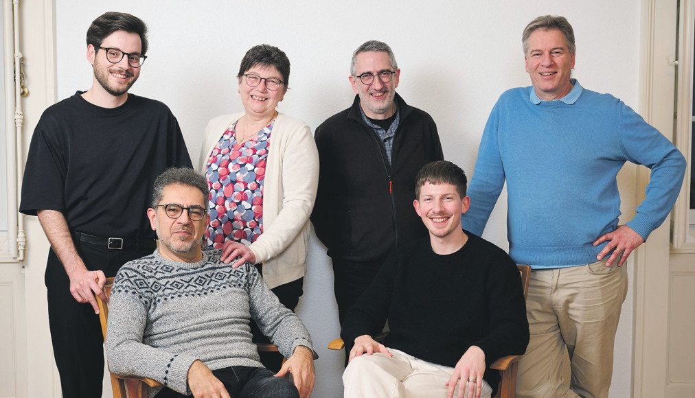 De gauche à droite: Quentin Beck, Constantin Bacha, Esther Berger, Jean-Marc Leresche, Micha Weiss et Frédo Siegenthaler De gauche à droite: Quentin Beck, Constantin Bacha, Esther Berger, Jean-Marc Leresche, Micha Weiss et Frédo Siegenthaler / ©David Marchon