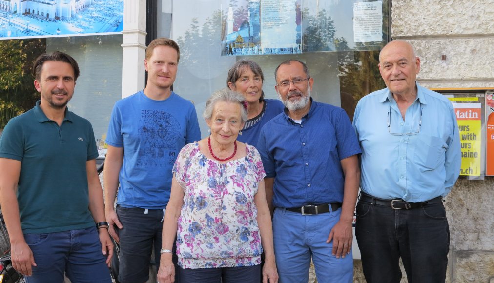 Le groupe "Amitié en humanité". De gauche à droite: Muhammed Zejnullahu, Hervé Farine, Dominique Olgiati, Margrit Kuenzli, Mohammed Filali et Alexandre Müller Le groupe "Amitié en humanité". De gauche à droite: Muhammed Zejnullahu, Hervé Farine, Dominique Olgiati, Margrit Kuenzli, Mohammed Filali et Alexandre Müller / © DR