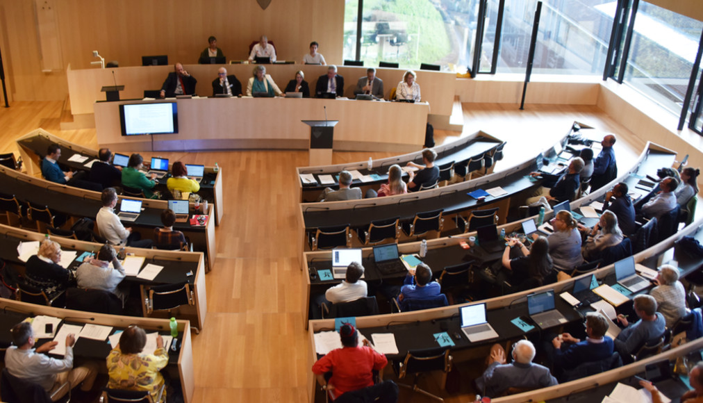 Le Synode de l’Eglise réformée vaudoise réuni les 8 et 9 novembre dans le bâtiment du Grand Conseil à Lausanne. Le Synode de l’Eglise réformée vaudoise réuni les 8 et 9 novembre dans le bâtiment du Grand Conseil à Lausanne. / ©G. Jaton/EERV