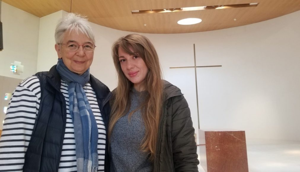 L’Ukrainienne Lili et soeur Bertha de la communauté des sœurs de Saint-Maurice à La Pelouse de Bex L’Ukrainienne Lili et soeur Bertha de la communauté des sœurs de Saint-Maurice à La Pelouse de Bex / ©Christine Mo Costabella/RTSreligion