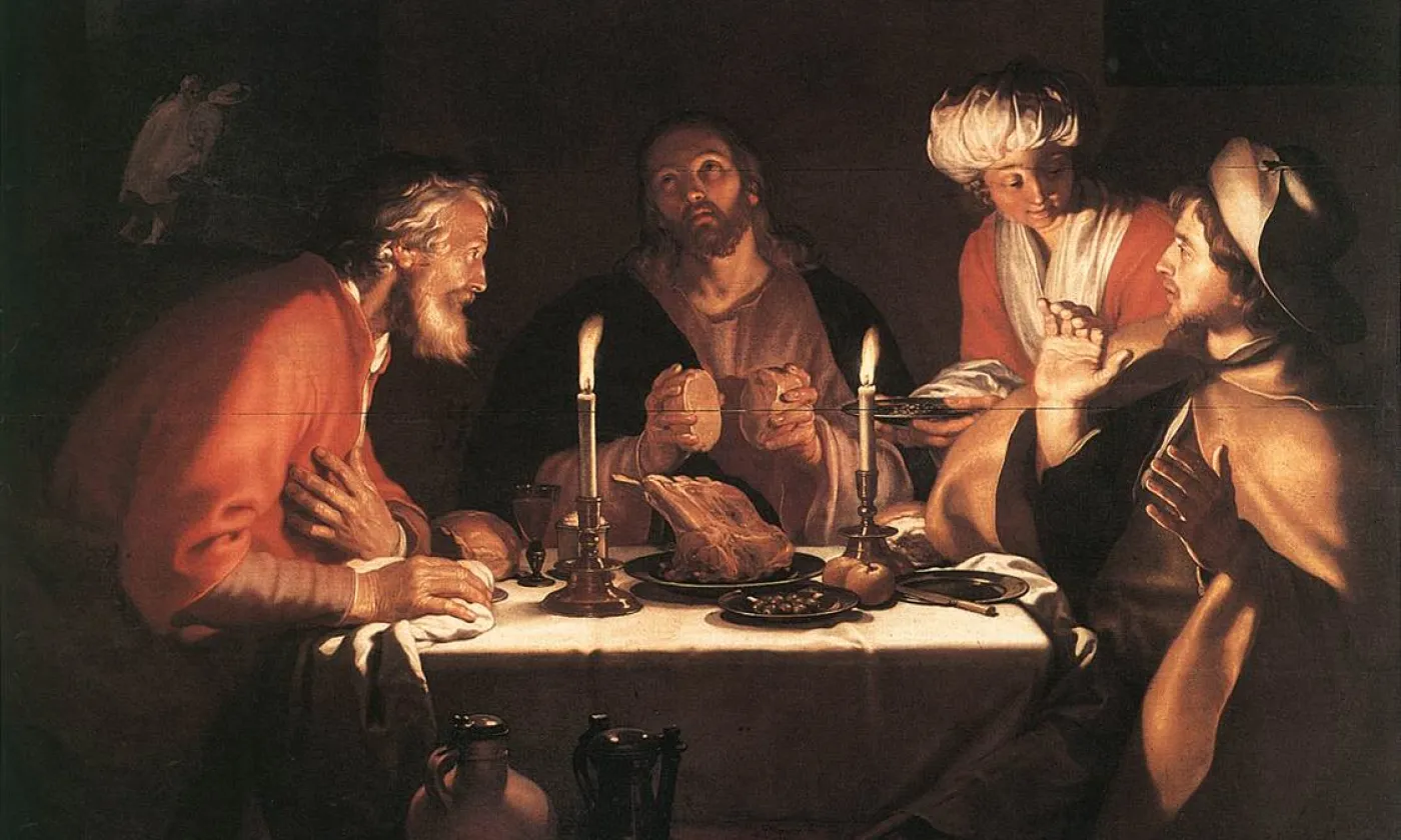 Les pèlerins d’Emmaüs vivent une expérience de révélation. Abraham Bloemaert (1564–1651) / wikimédias