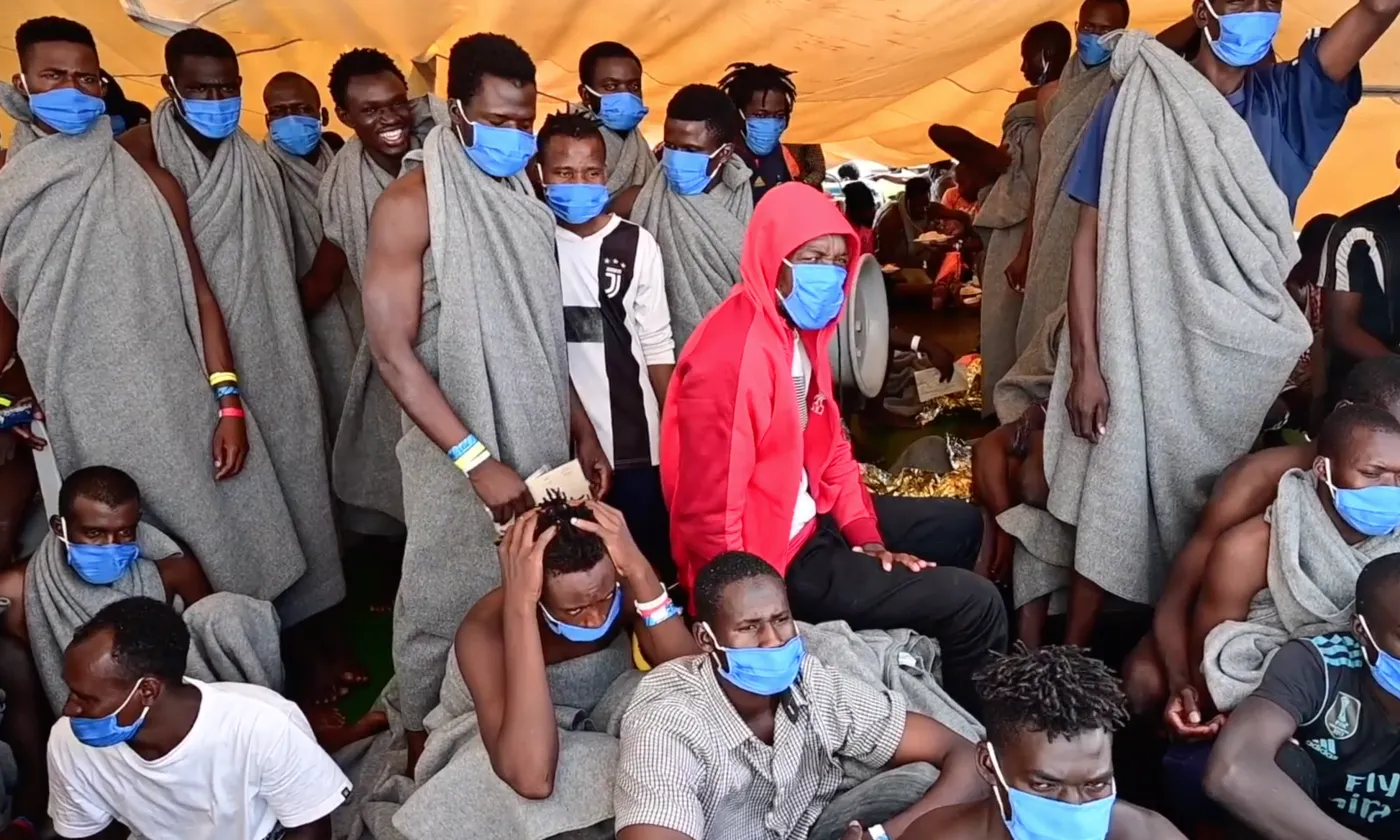 Les réfugiés à bord du Sea Watch 4 Capture d'écran/you tube