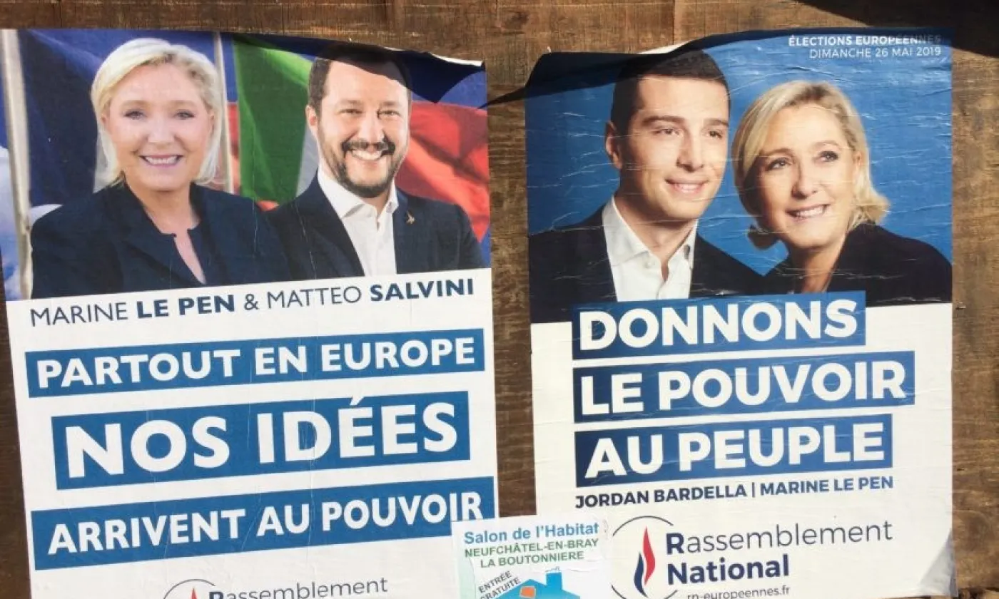 Le Rassemblement national en appelle régulièrement au peuple, comme dans le cadre des élections européennes de 2019. DR