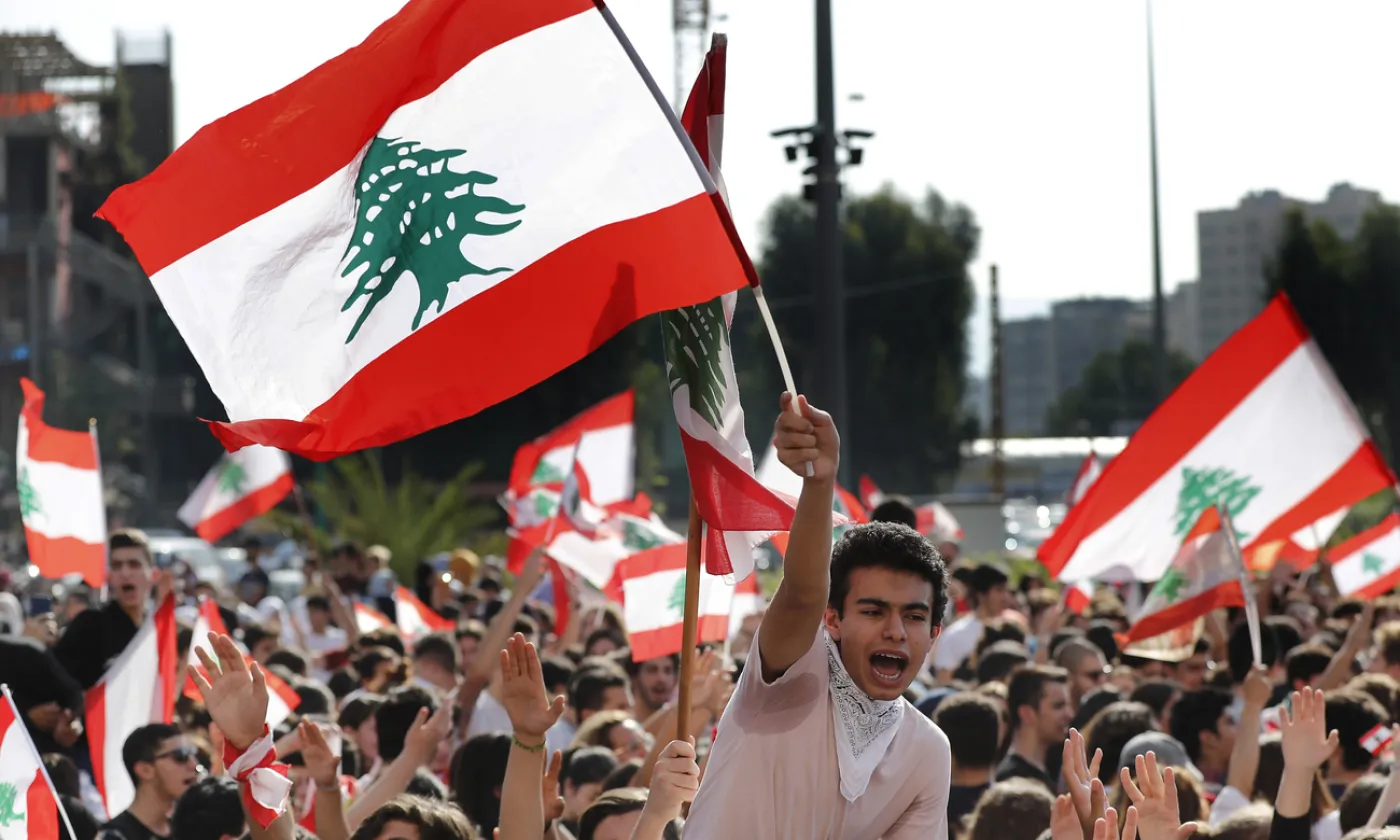 Manifestation à Beyrouth en novembre 2019 Keystone-SDA/AP/Hussein Malla