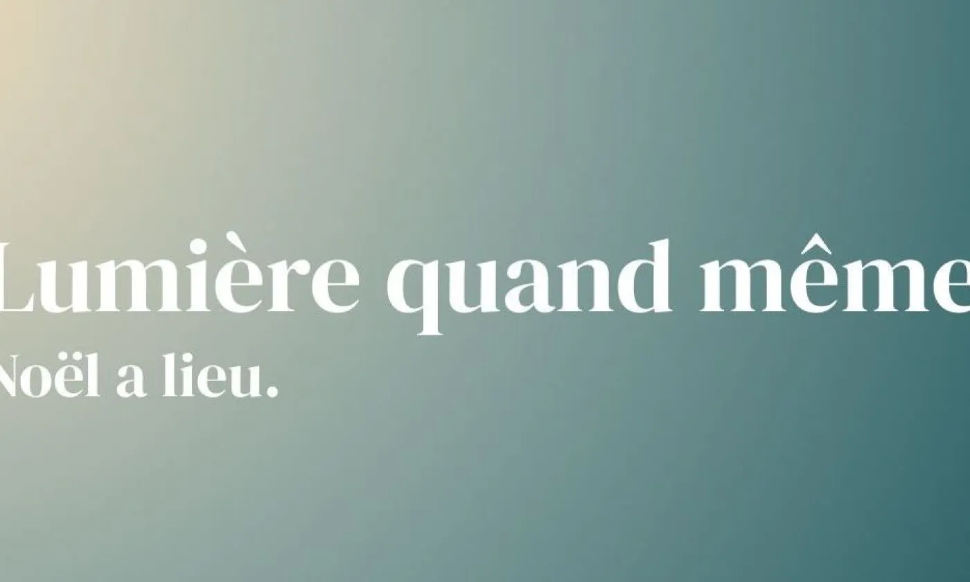 «Lumière quand même»: l’opération de Noël des Églises suisses ©lumièrequandmême.ch