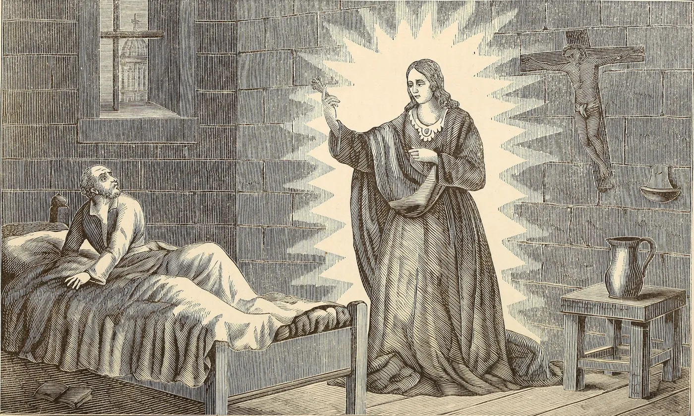 La pseudo apparition de la Vierge à un Dominicain de Berne en 1507. ©Domaine public