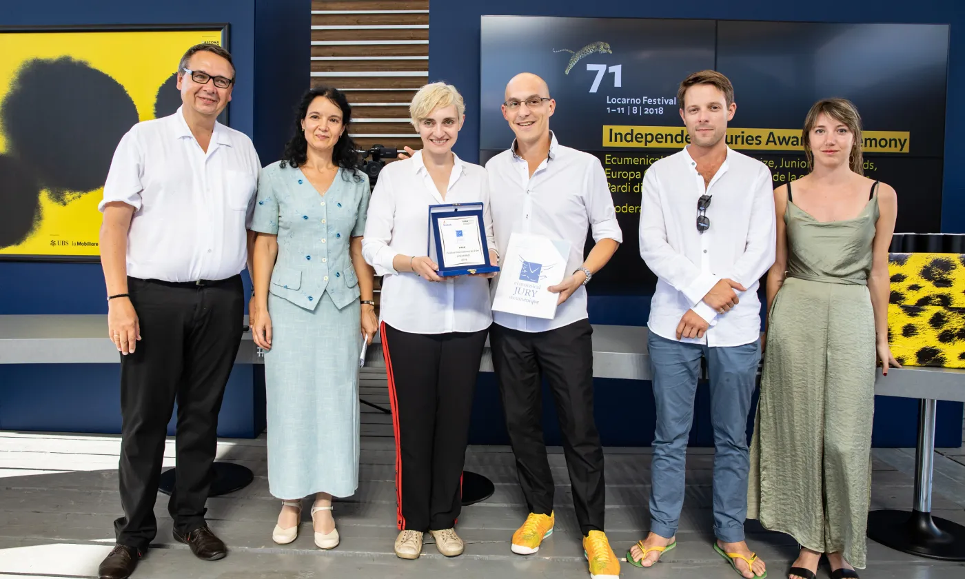 Le jury œcuménique du dernier festival de Locarno remet le prix aux réalisateurs du film Sibel © Locarno Festival - Marin Mikelin