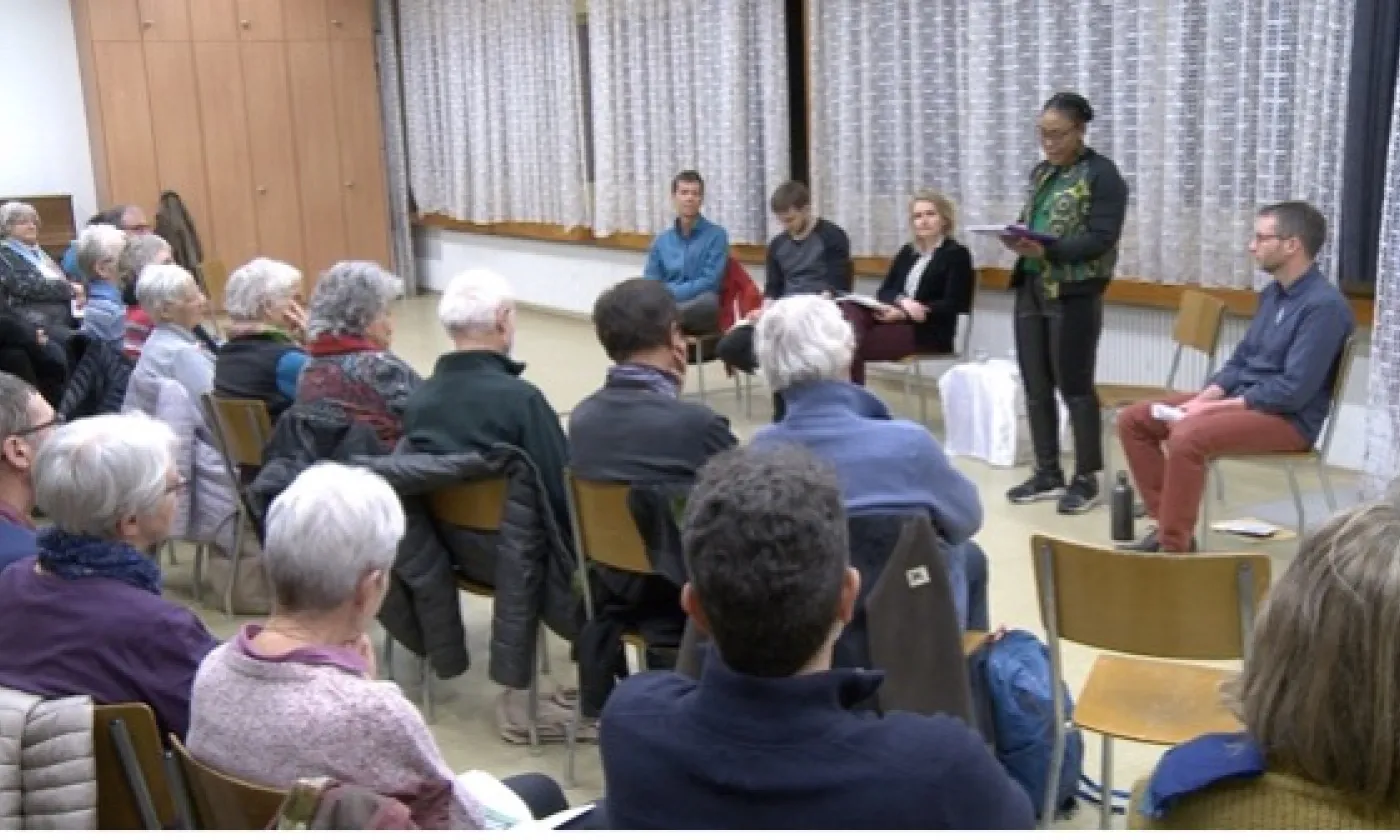 Une table ronde sur l’efficacité de la transition intérieure en vue d’une transition écologique s’est tenue en février à la chapelle de la Maladière de Neuchâtel. ©DR