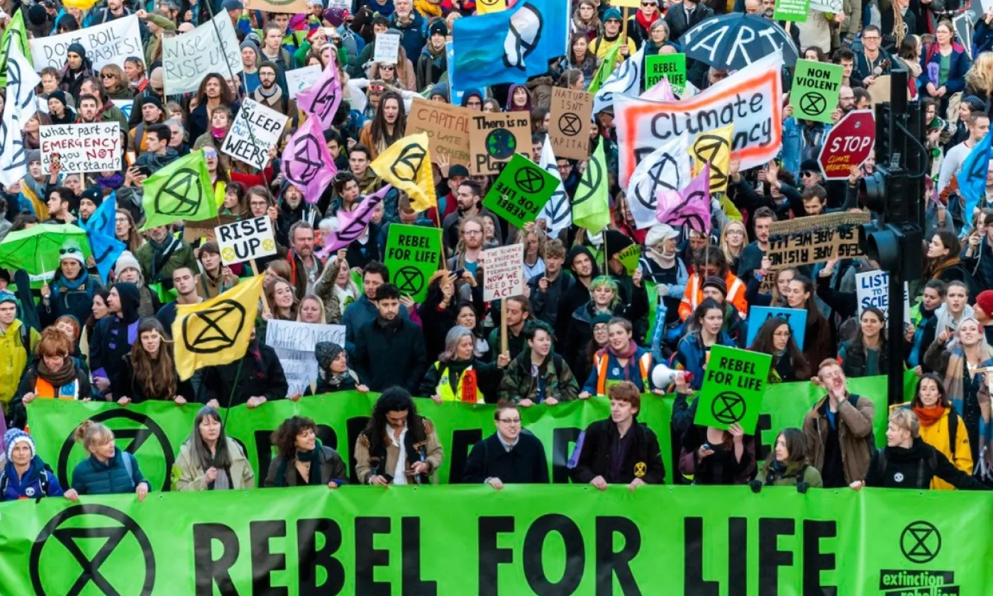 Page Facebook d' Extinction Rebellion Facebook