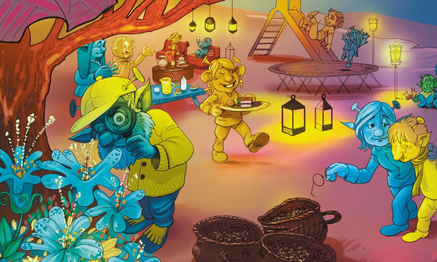 L'étrange planète Dédif - Les Théopopettes - Illustration Jean-Charles Rochat L'étrange planète Dédif © 2022 Éditions OPEC