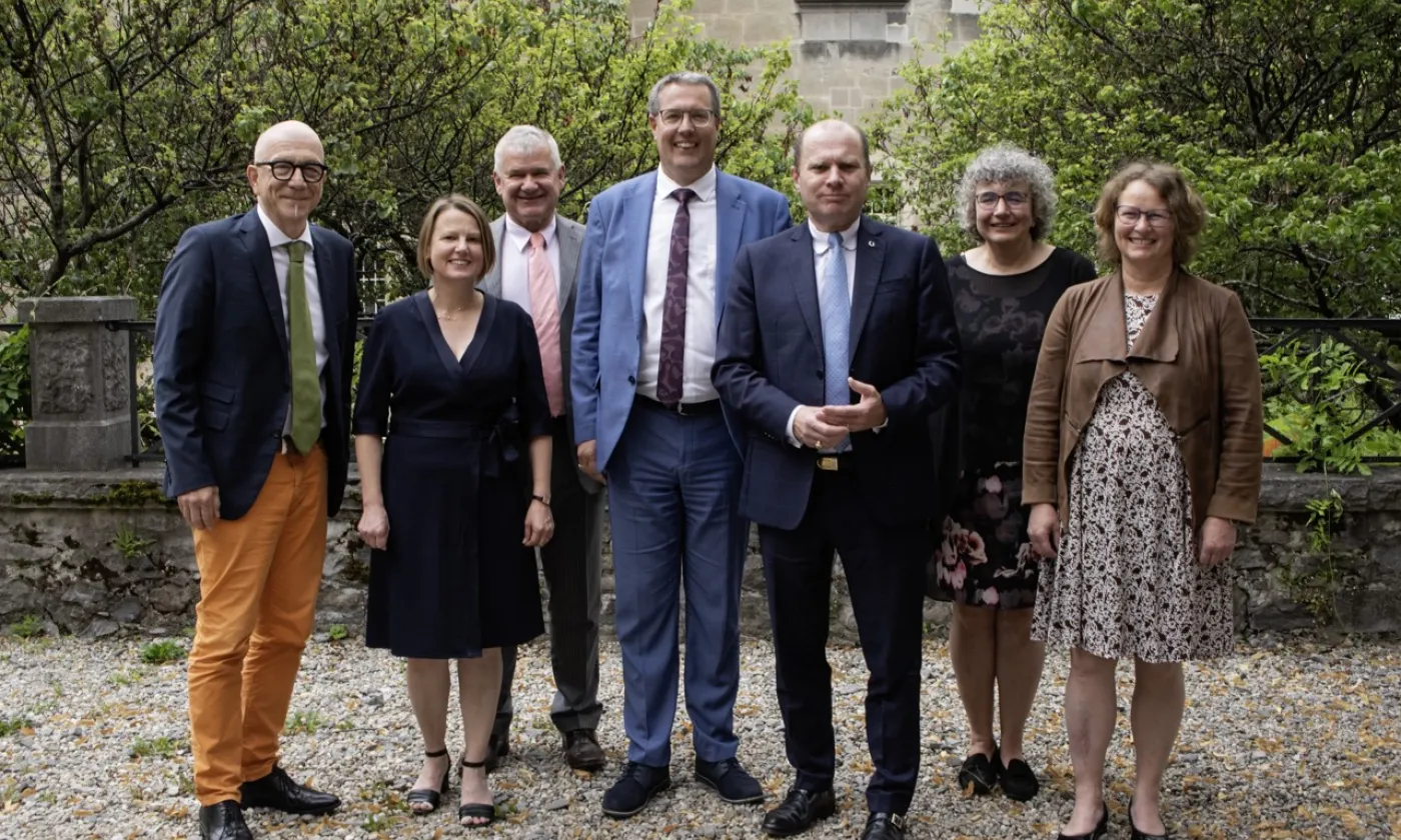 Les 7 membres du Conseil synodal élu (en fonction au 1er septembre) - Synode constitutif du 29 juin 2024 - ©EERV