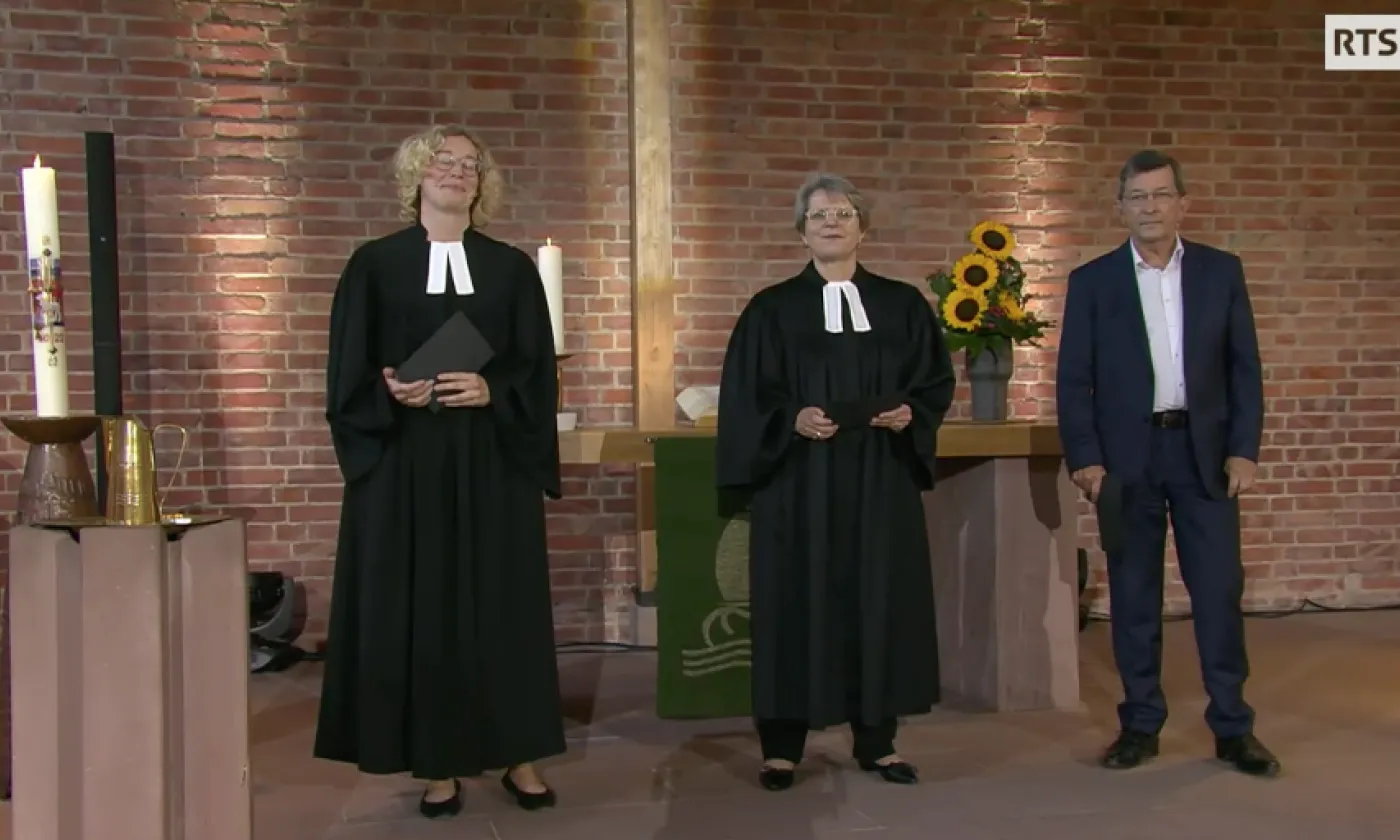 Pasteurs Catharina Covolo, Rita Famos et Christian Albecker (©DR)