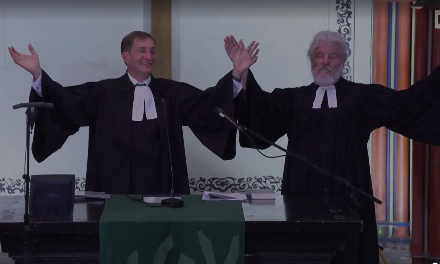 Pasteurs Olivier Schopfer et Otto Schäfer (©Médias-pro/RTSreligion)