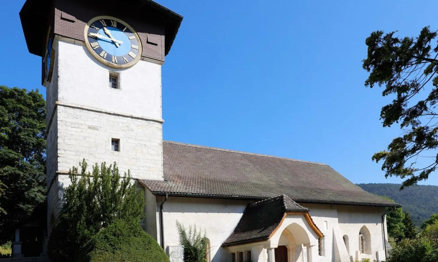 Temple de Courtelary (©Paroisses réformées de l'Erguël)