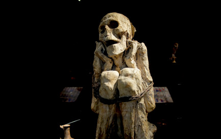 Momie Chachapoya au Musée de l'homme, Paris. Momie Chachapoya au Musée de l'homme, Paris. / DR